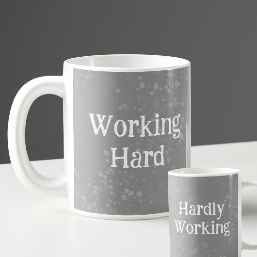 Mug Travailler dur ou difficilement