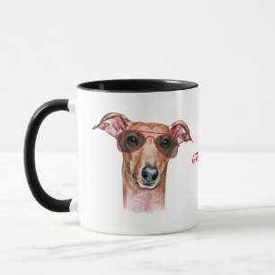 Mug Travailler dur pour mon chien gris italien