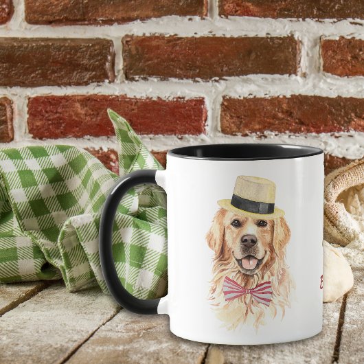 Mug Travailler dur pour mon Golden Retriever