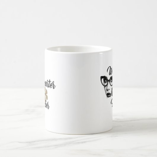 Mug Travailler plus intelligent pas plus dur - Femme c (Centre)