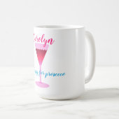 Mug Travailler pour le prospect, le verre à vin, votre (Devant droit)