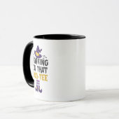 Mug Travailler sur ce Boo tee Funny Halloween Éffrayan (Devant gauche)