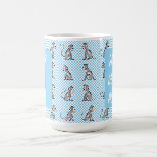Mug Travailler toute la journée BLEU (Centre)