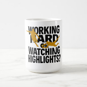Mug Travailleur acharné ou regardeur de highlights Foo