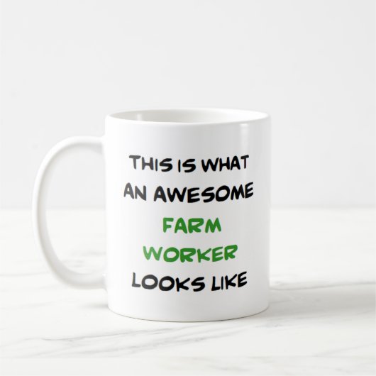 Mug travailleur agricole, génial (Gauche)