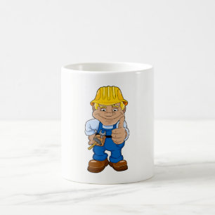 Mug Travailleur avec casque de protection