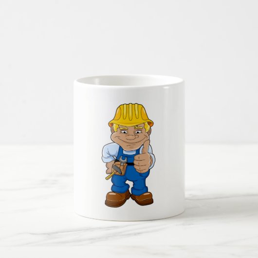 Mug Travailleur avec casque de protection (Centre)