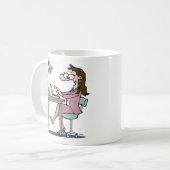 Mug Travailleur de bureau (Devant gauche)
