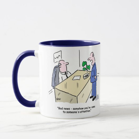 Mug Travailleur de bureau amusant (Gauche)