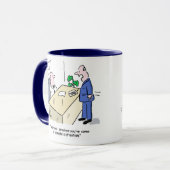 Mug Travailleur de bureau amusant (Devant gauche)