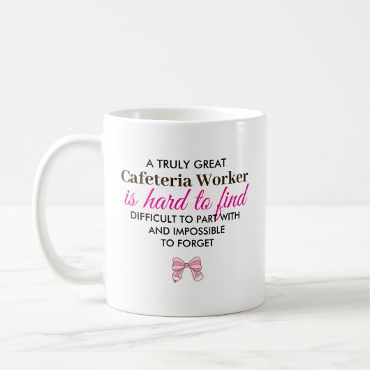 Mug Travailleur de cafétéria génial Cadeau de nom pers (Gauche)