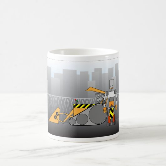 Mug Travailleur de construction robotique (Centre)