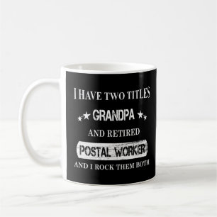 Mug Travailleur de la poste à la retraite Grand-père M