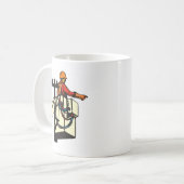 Mug Travailleur d'électricien de monteur de lignes de (Devant gauche)