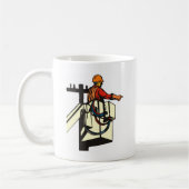 Mug Travailleur d'électricien de monteur de lignes de (Gauche)