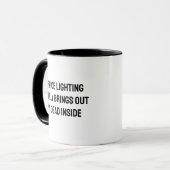 Mug Travailleur humoristique de bureau amusant Retour  (Devant gauche)
