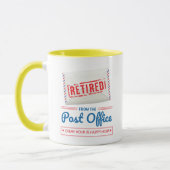 Mug Travailleur postal à la retraite Facteur Retraite  (Gauche)