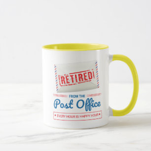 Mug Travailleur postal à la retraite Facteur Retraite