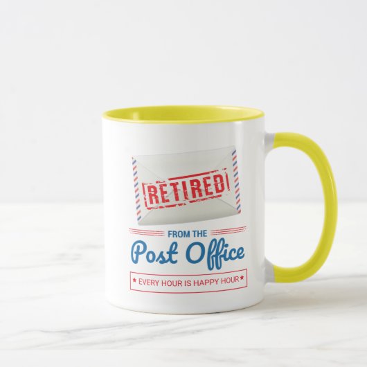 Mug Travailleur postal à la retraite Facteur Retraite  (Droite)