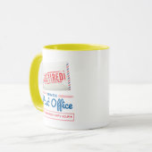 Mug Travailleur postal à la retraite Facteur Retraite  (Devant gauche)