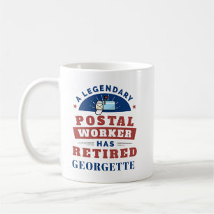 Mug Travailleur postal retraité Facteur retraite drôle