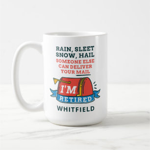 Mug Travailleur postal retraité Facteur retraite perso