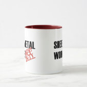 MUG TRAVAILLEUR QUI N'EST PAS DE SERVICE EN MÉTAL DE (Centre)