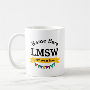 Mug Travailleur social agréé maître LMSW 