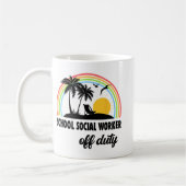 Mug Travailleur Social Hors Service Arc-En-Ciel Fin De (Gauche)