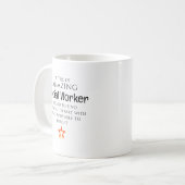 Mug Travailleur social incroyable difficile à trouver  (Devant gauche)