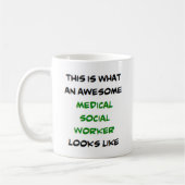 Mug travailleur social médical, génial (Gauche)