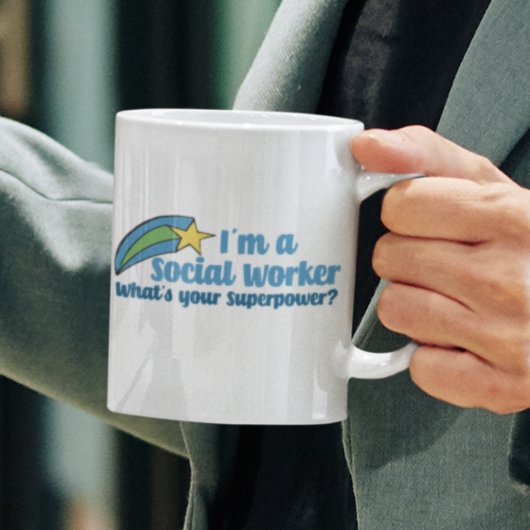 Mug Travailleur social Superhero