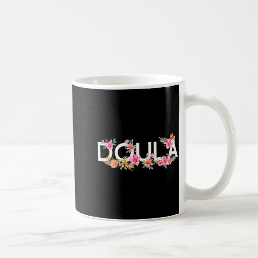 Mug Travailleuse de naissance Doula Fleur 1 (Droite)