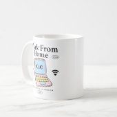 Mug Travaillez de chez vous (Devant gauche)