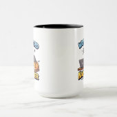 Mug Travaillez Dur Dormez Encore Plus Fort Chat Drôle (Centre)