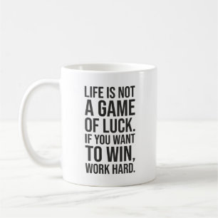 Mug Travaillez dur pour gagner - Gym, Hustle, Succès,