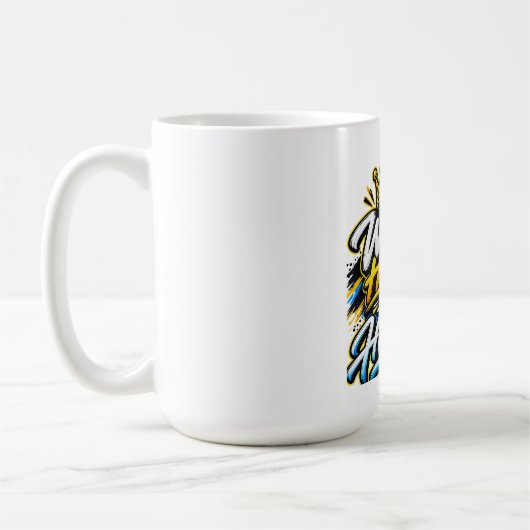 Mug Travaillez Dur Restez Humble Couronne Conception M (Gauche)