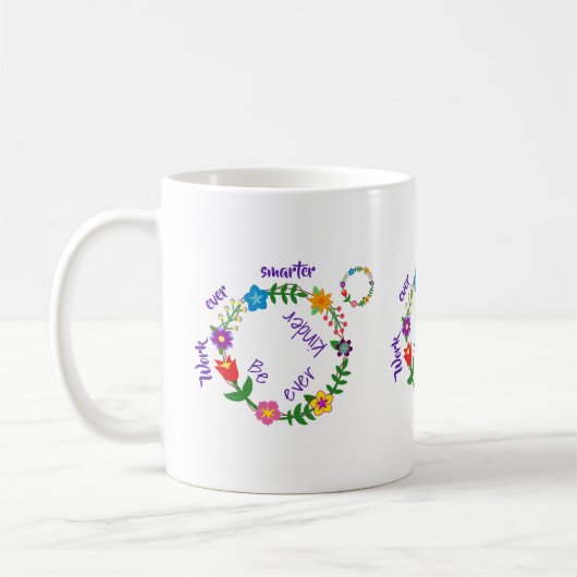 Mug Travaillez toujours plus intelligemment, soyez tou (Gauche)