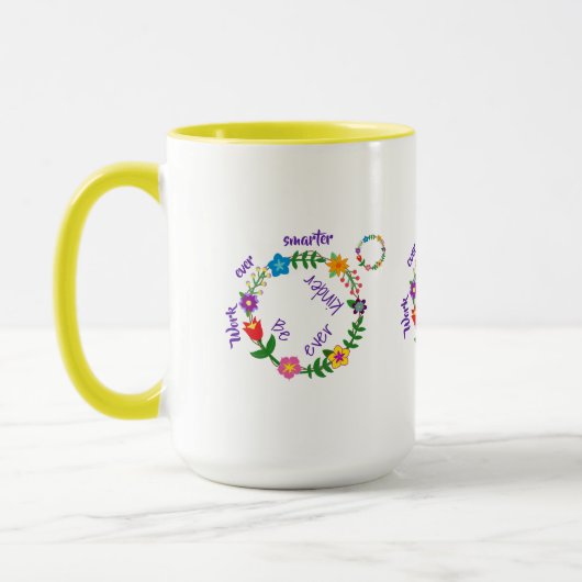 Mug Travaillez toujours plus intelligemment, Soyez tou (Gauche)