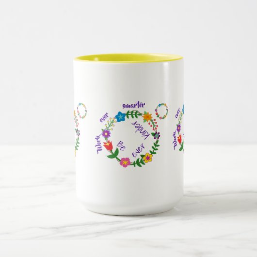 Mug Travaillez toujours plus intelligemment, Soyez tou (Centre)