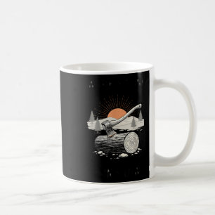 Mug Travaux Terminés Soleils Bas Bûcheron Rétro Fendan