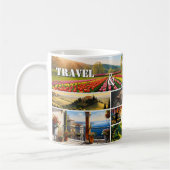 Mug Travel and Adventure Holiday Photo Collage  (Gauche)