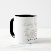 Mug Traveling Together Since [Year] – Custom Couple (Devant gauche)