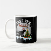 Mug Tree Rex Christmas Dinosaur T-rex Xmas Pajama Men (Gauche)
