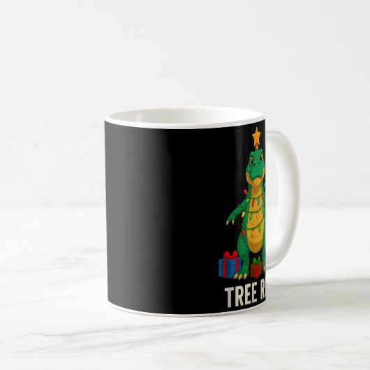 Mug Tree Rex Funny Dinosaur Christmas (Devant droit)
