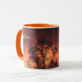Mug Tree Silhouette Golden Sky John Muir Nature Quote (Devant gauche)