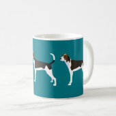 Mug Treeing Walker Coonhound Basic Breed Personnalisab (Devant droit)