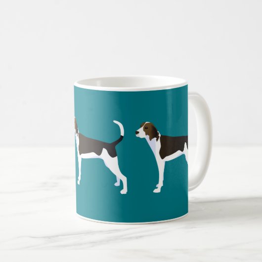 Mug Treeing Walker Coonhound Basic Breed Personnalisab (Devant droit)