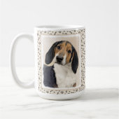Mug Treeing Walker Coonhound Peinture - Art original (Gauche)