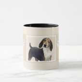Mug Treeing Walker Coonhound Peinture - Art original (Centre)